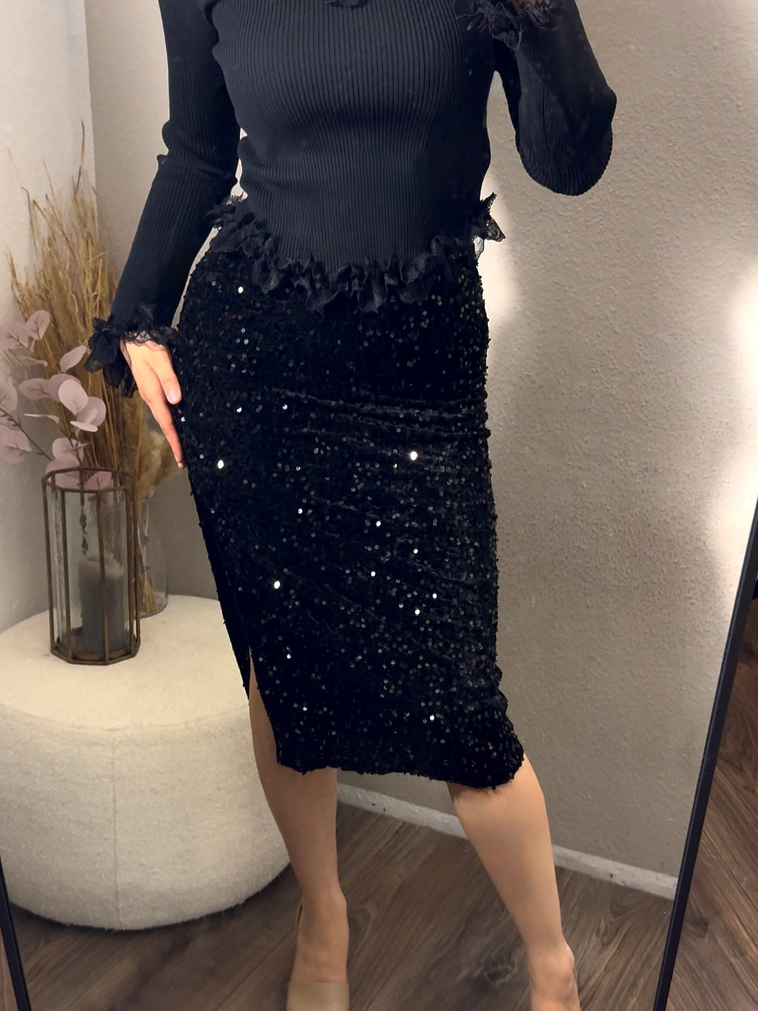 jupe midi à sequins – Ansicht 2