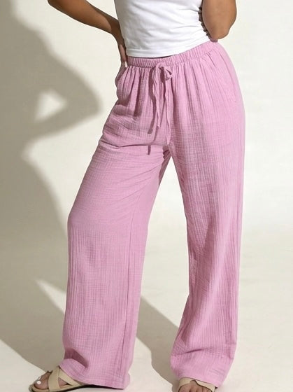 Musselin Hose rosa