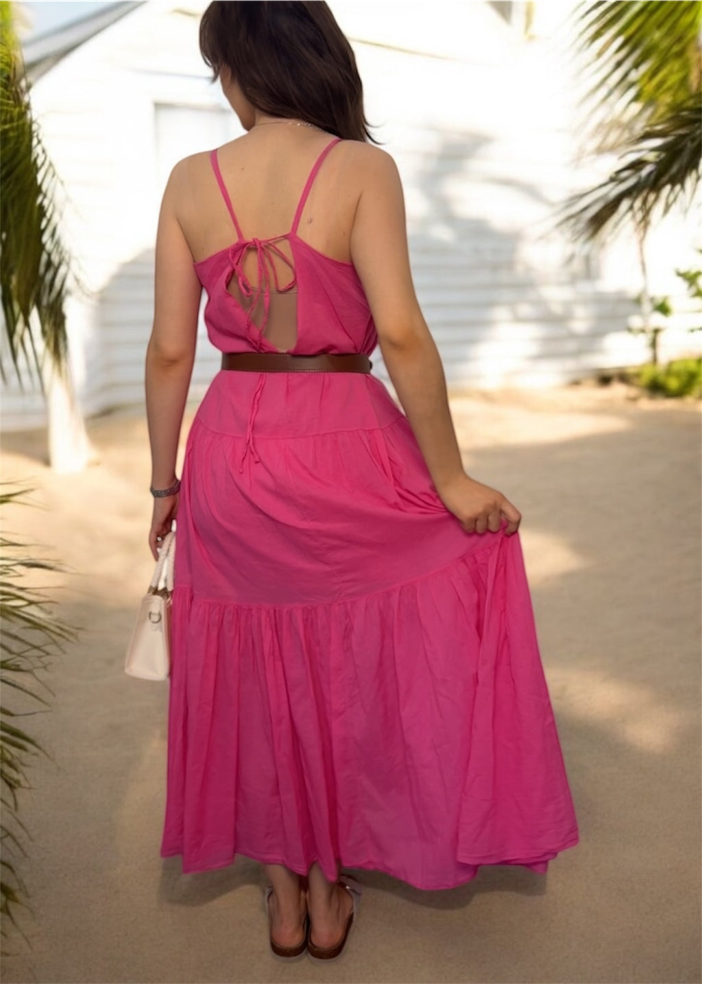 Maxikleid “Carolina” pink