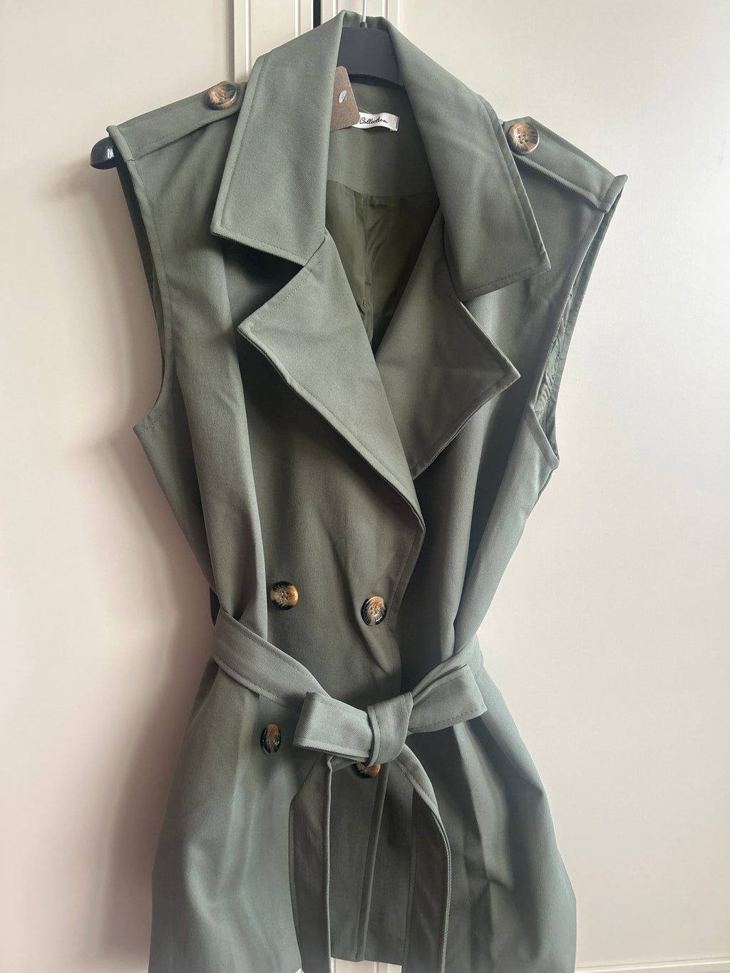 Trenchcoat Weste — braun/khaki