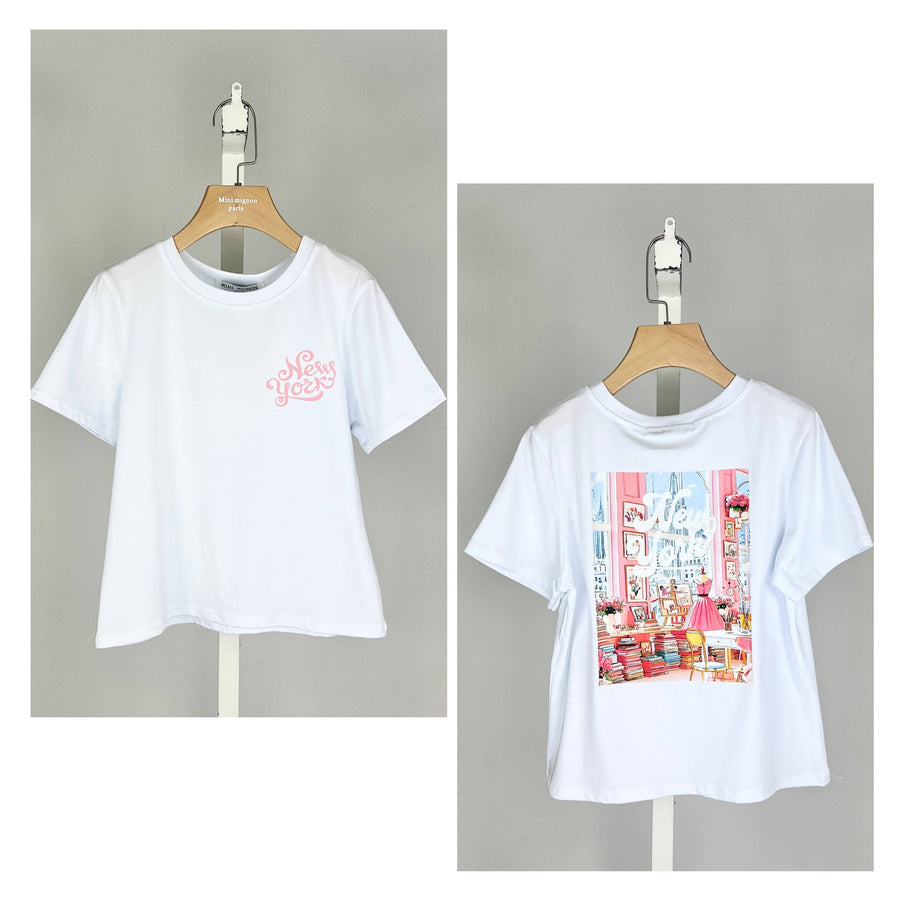 Mädchen-T-Shirt aus Baumwolle – Ansicht 2
