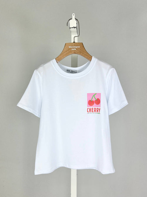 Baumwoll-T-Shirt Mädchen „Cherry“
