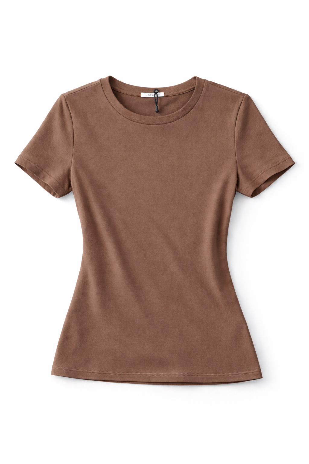 Viskose Basic t-Shirt braun
