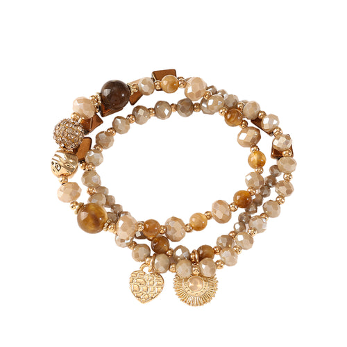 3er Set Armbänder Crystal-Sun