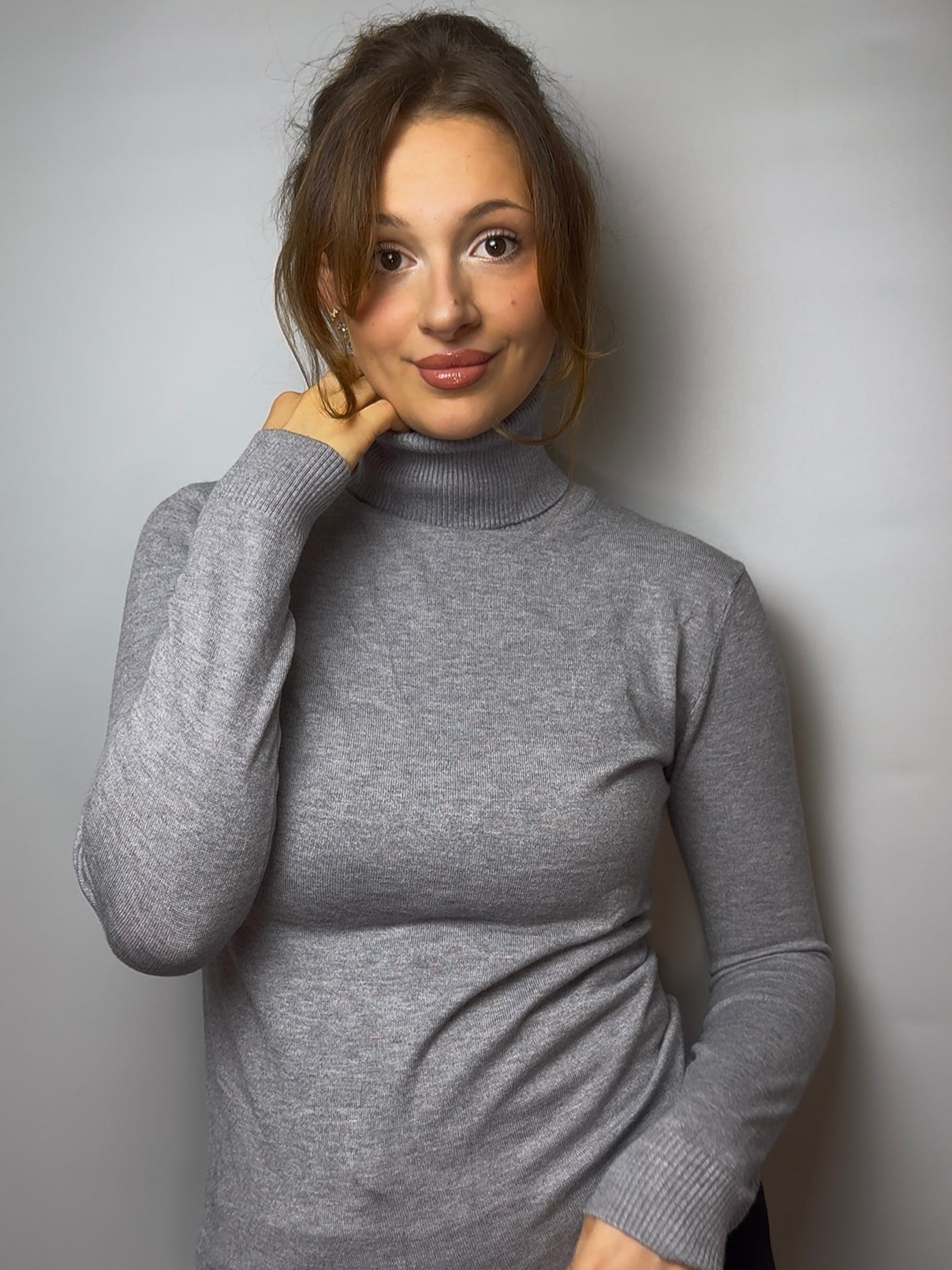 Basic Rollkragenpullover, versch. Farben