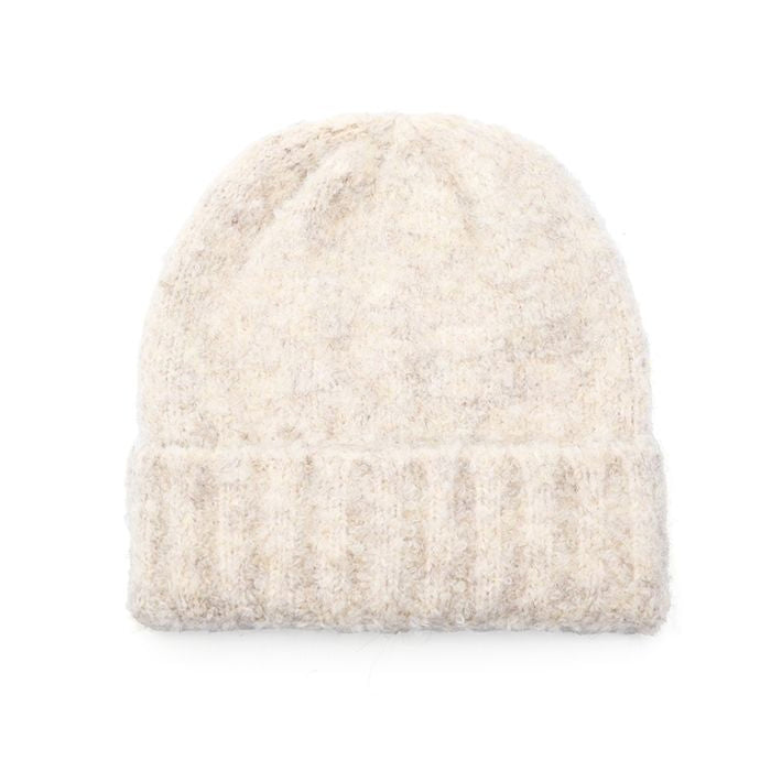 Damen Beenie aus Wolle und Viskose
