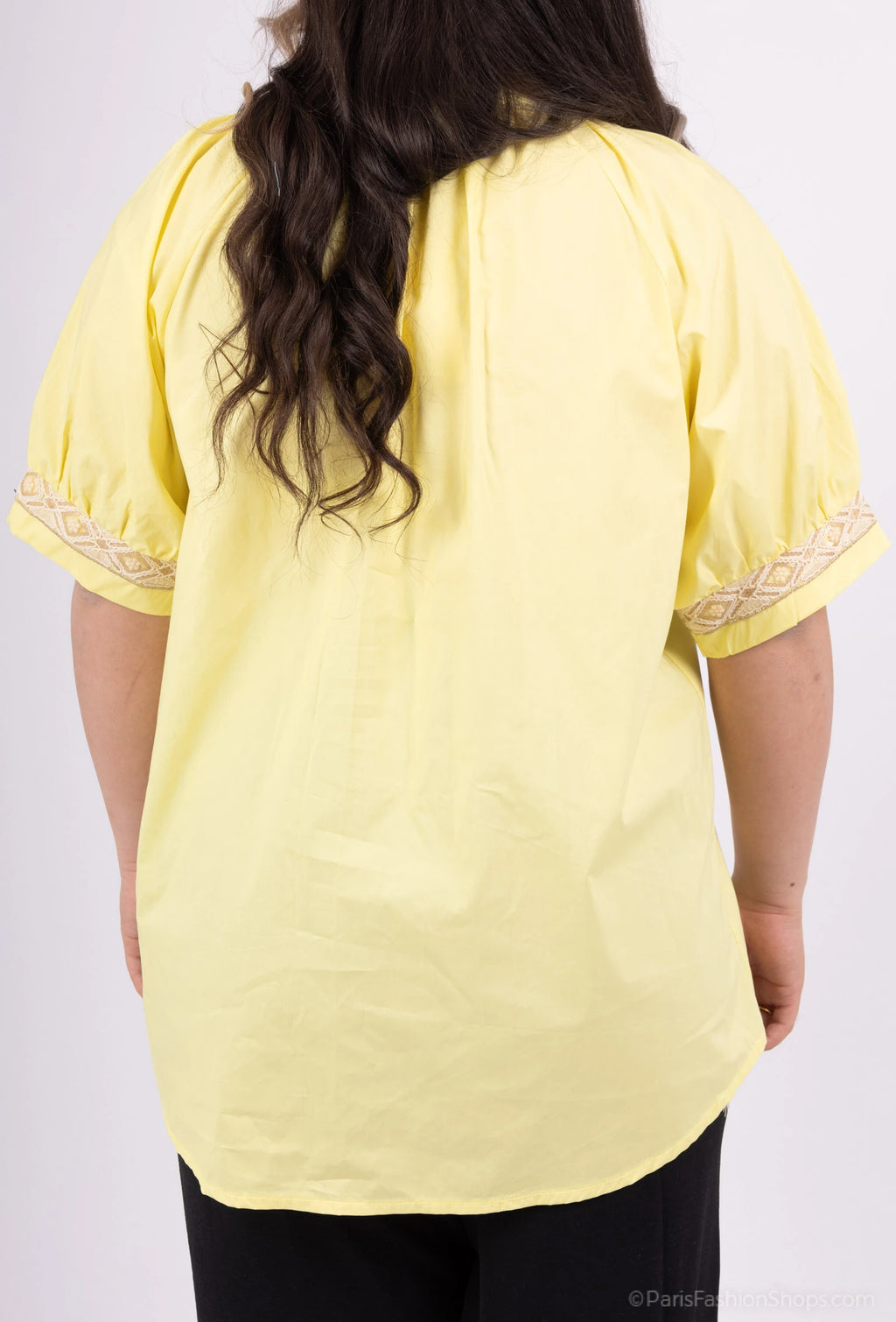 Curvy Bluse „Selina“ gelb