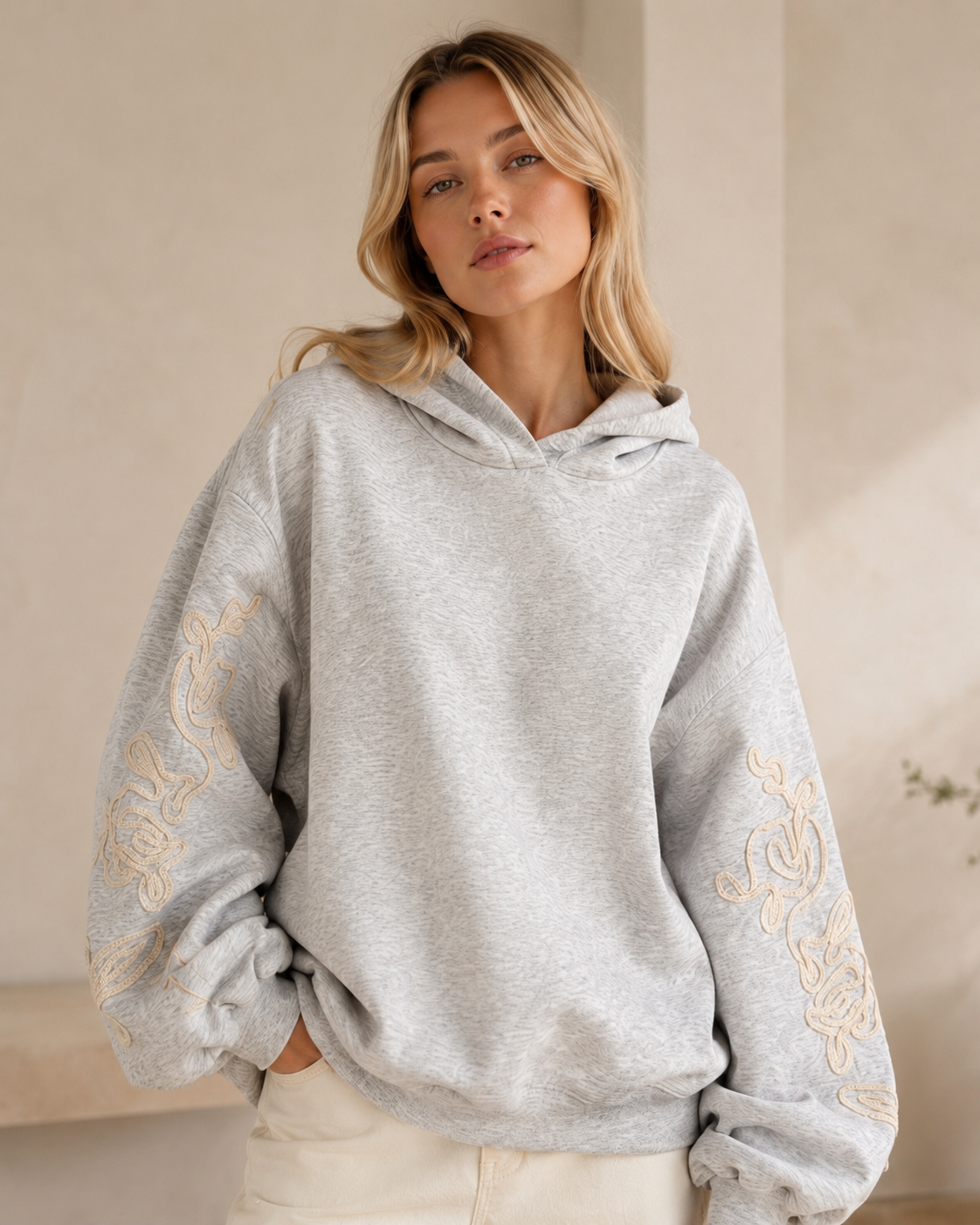Kapuzenpullover grau