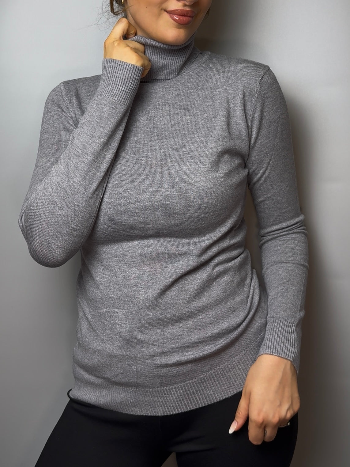 Basic Rollkragenpullover, versch. Farben