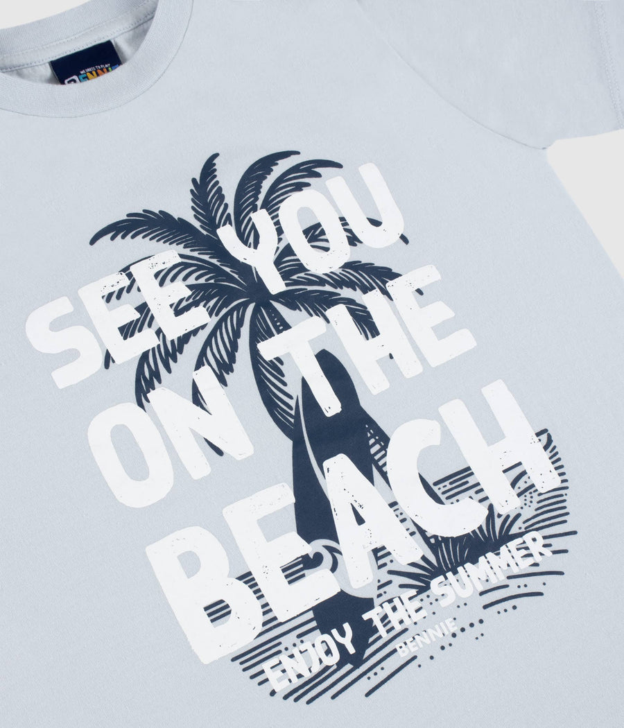 Jungen T-Shirt „See you on the Beach“ – Ansicht 3