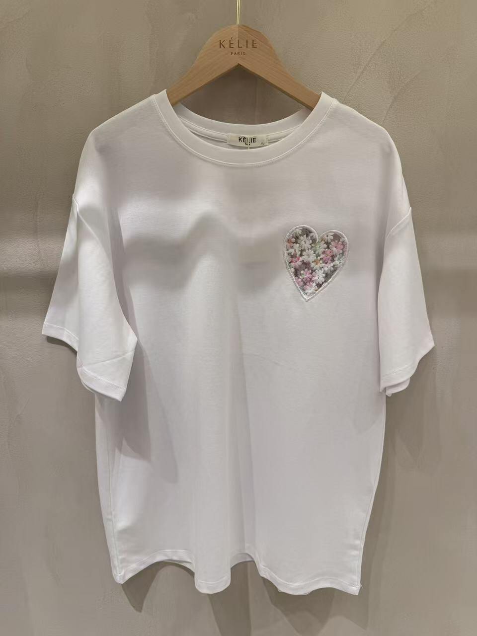 T shirt mit Spitze