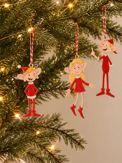 Weihnachtsmann & Co, KG Hänger Gilfi/Jordi/Trixi aus Holz
