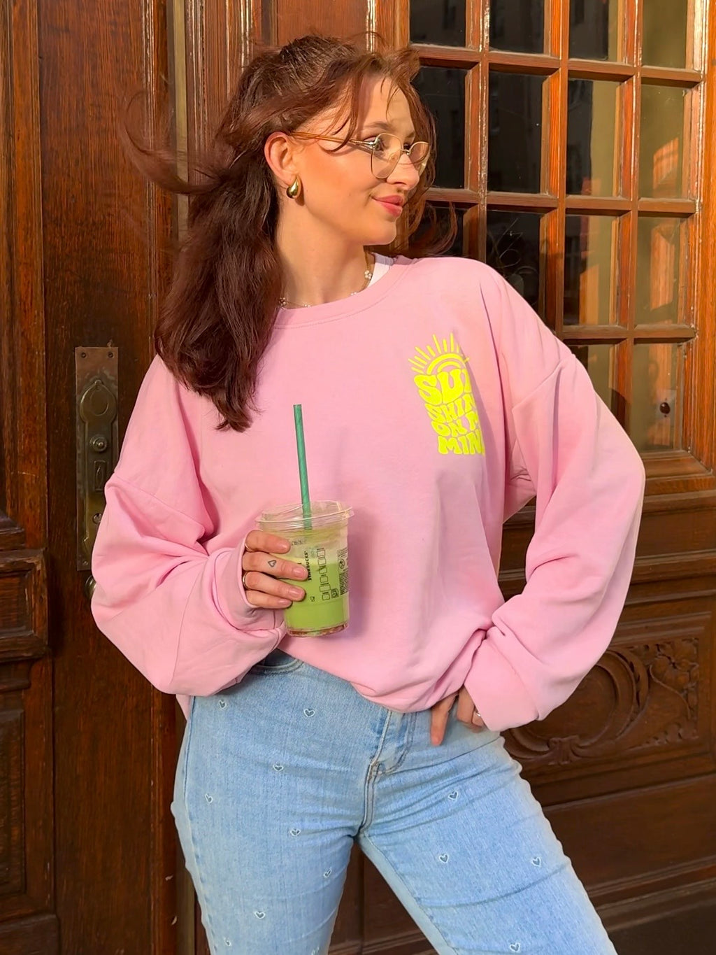 Curvy Oversize Pullover „Sunshine on my mind“