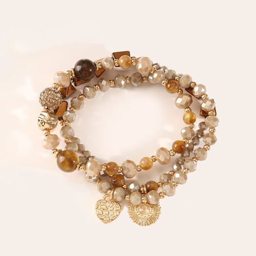 3er Set Armbänder Crystal-Sun