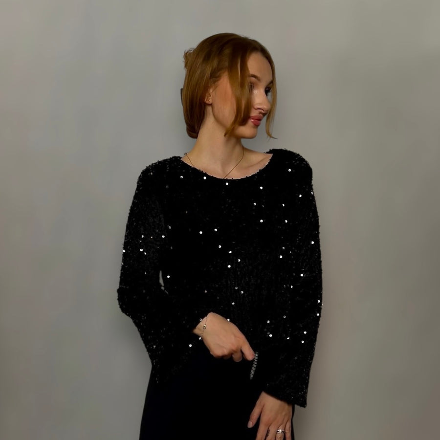 Pailletten Shirt für Silvester oder Weihnachten  – Ansicht 4