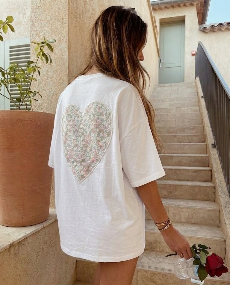 T shirt mit Spitze