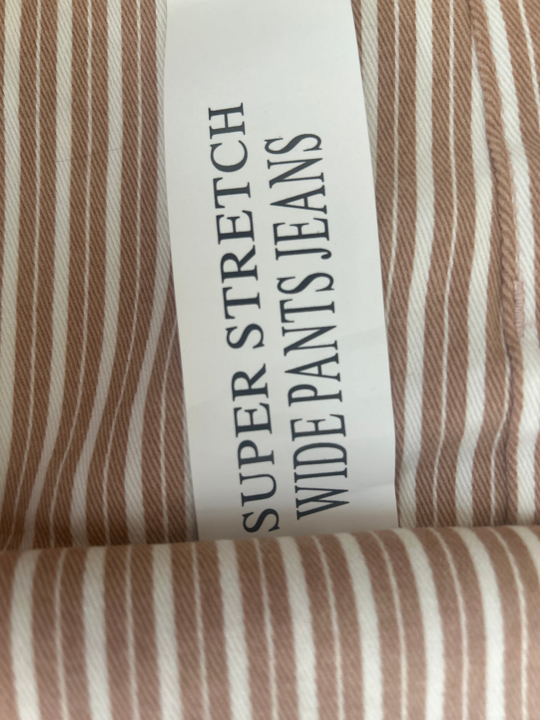 Straightleg high Jeans streifen — braun – Ansicht 4