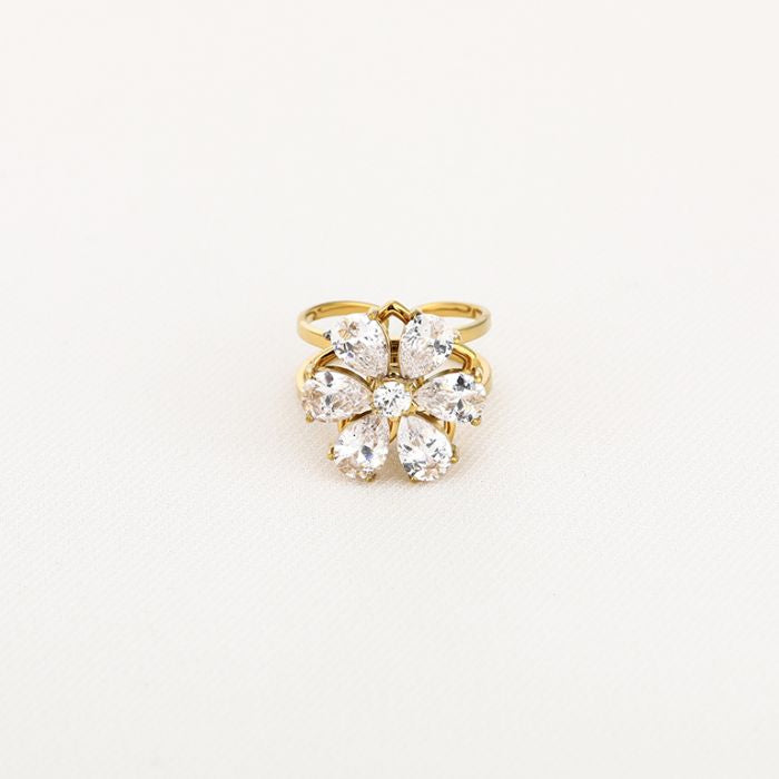 Verstellbarer Spinner Ring “Flower”