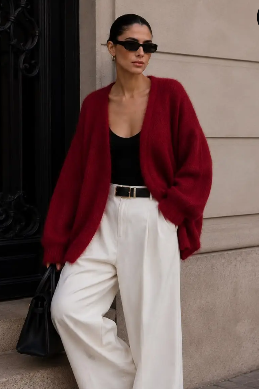 Cardigan „Josy“ Bordeaux