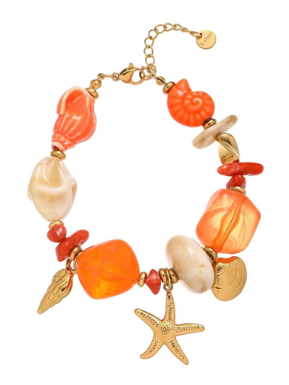 Armband „Seaside“ orange oder weiß
