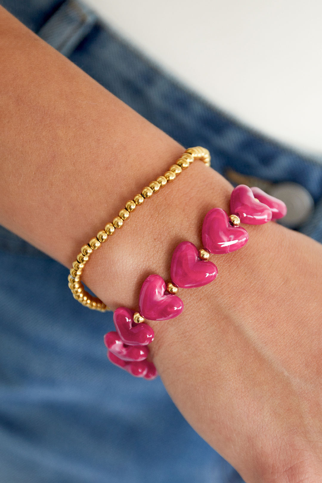 Armband mit Herzen