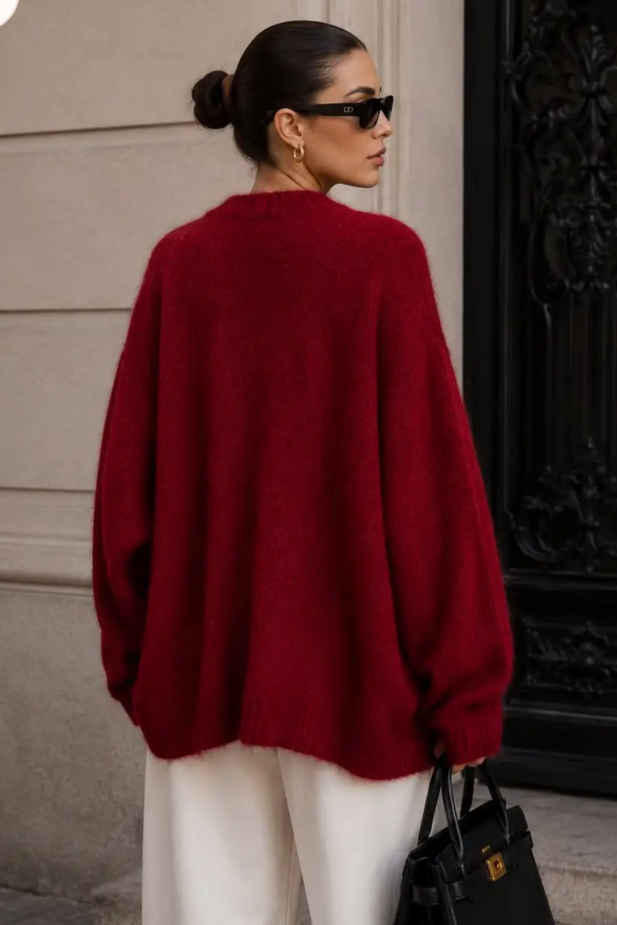 Cardigan „Josy“ Bordeaux – Ansicht 3