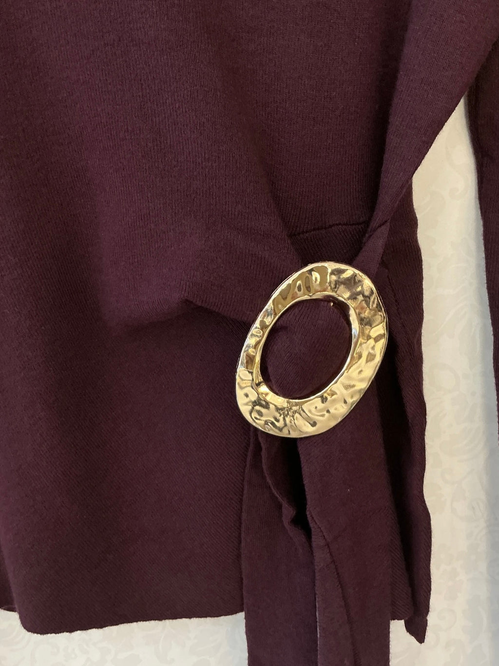 Oberteil mit abnehmbarer Schnalle Burgunder