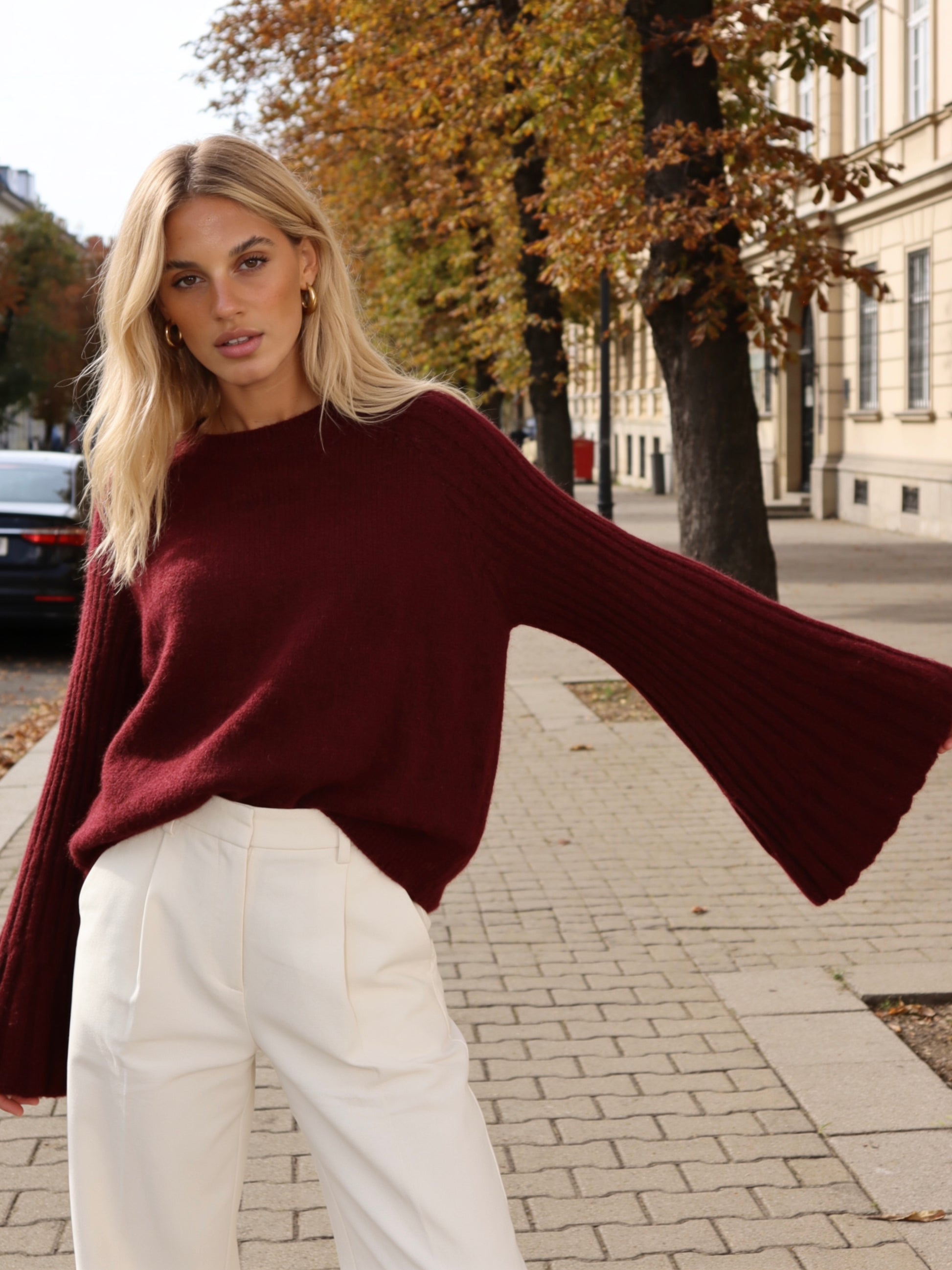 Pullover „Elani“ Burgunder