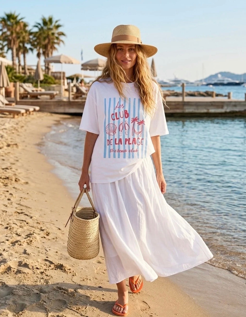 Oversize T-Shirt “Beach Club”