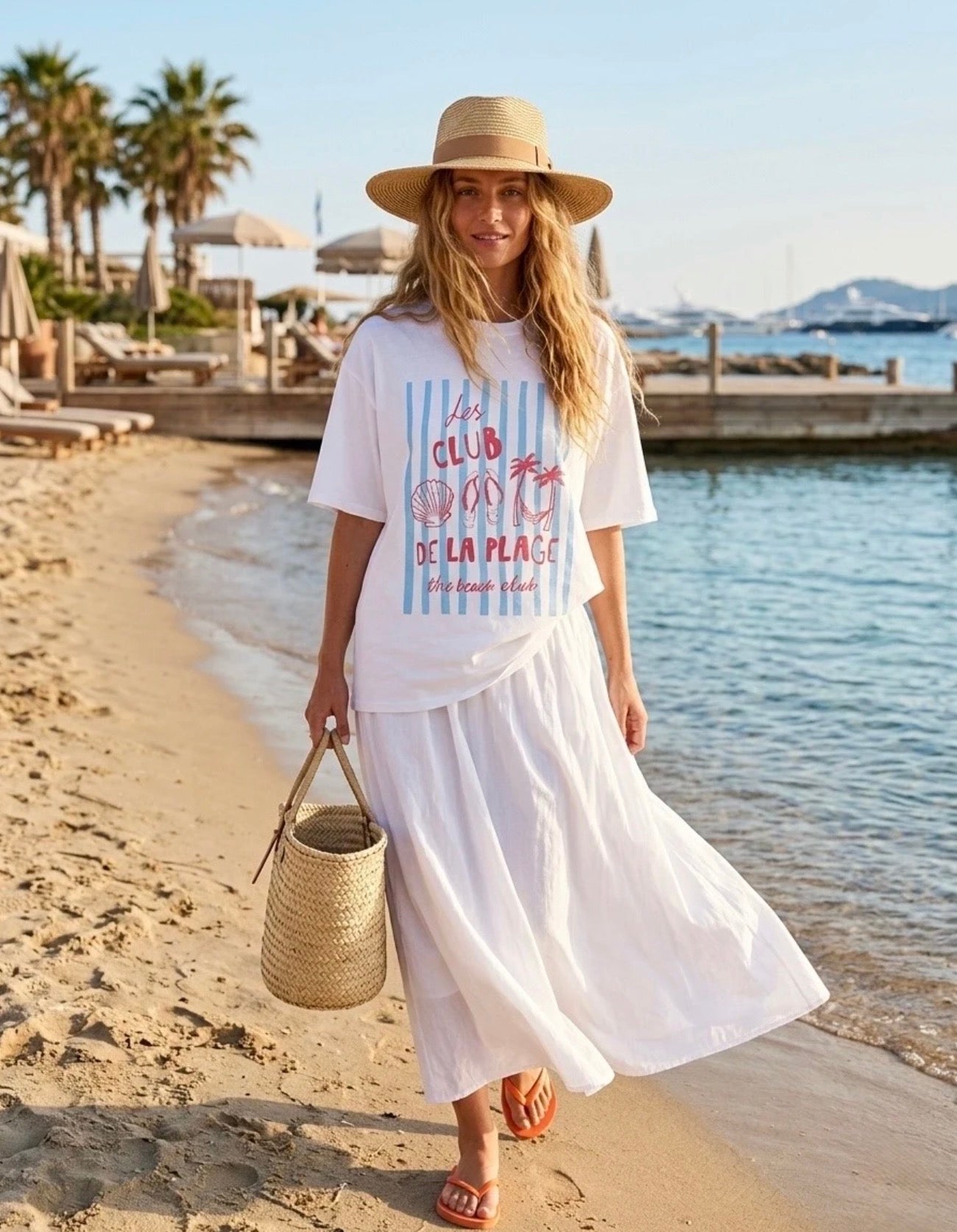 Oversize T-Shirt “Beach Club”