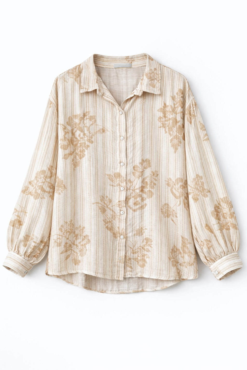 Musselin Bluse „Tiger Lily“ beige