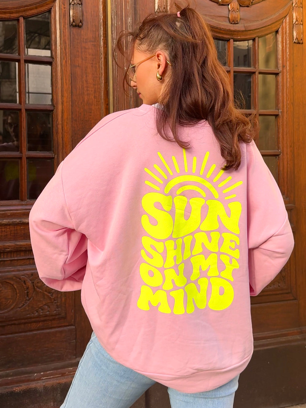 Curvy Oversize Pullover „Sunshine on my mind“