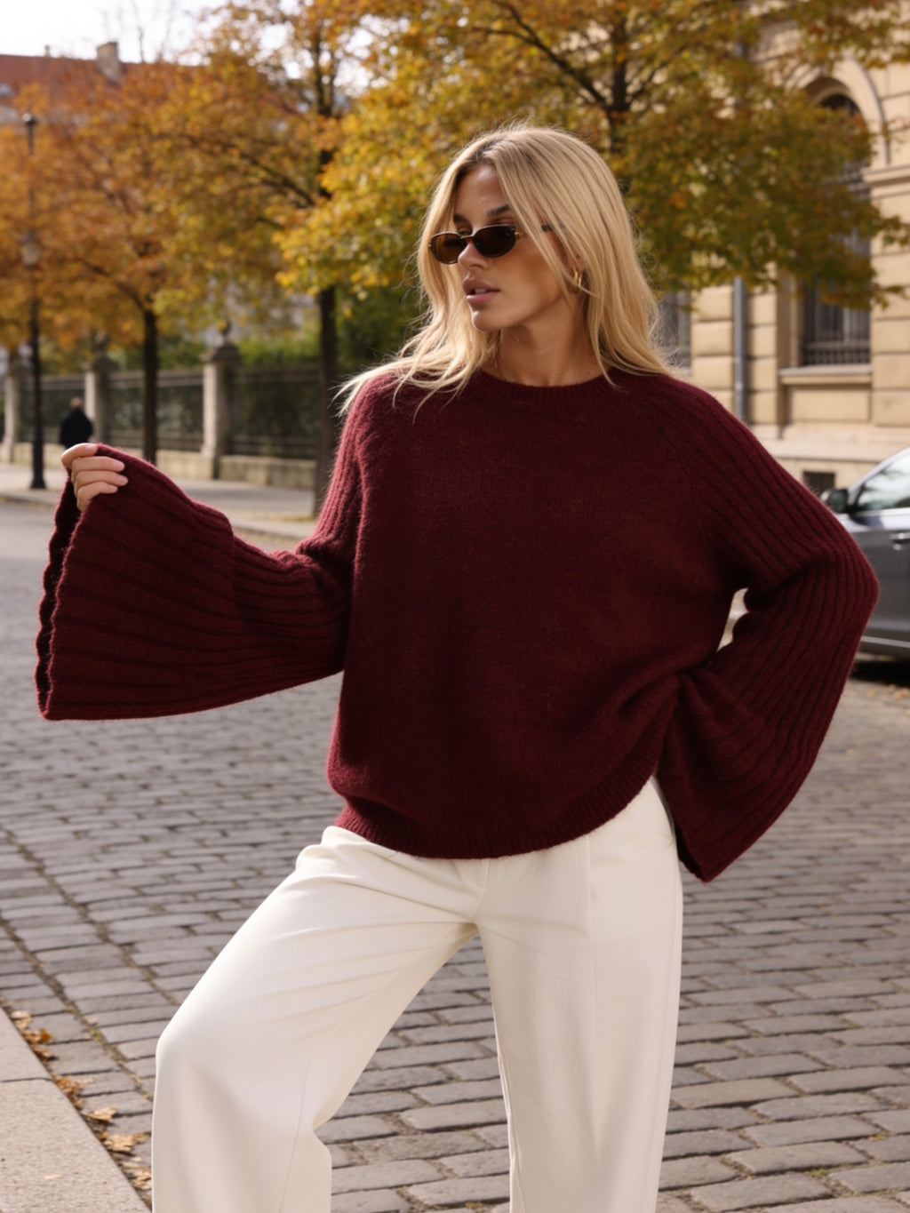 Pullover „Elani“ Burgunder