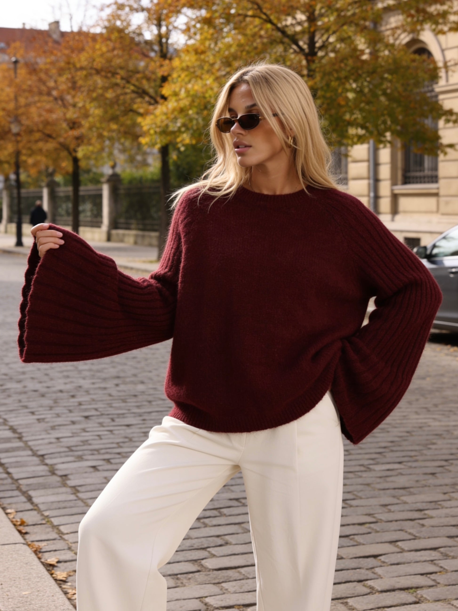 Pullover „Elani“ Burgunder
