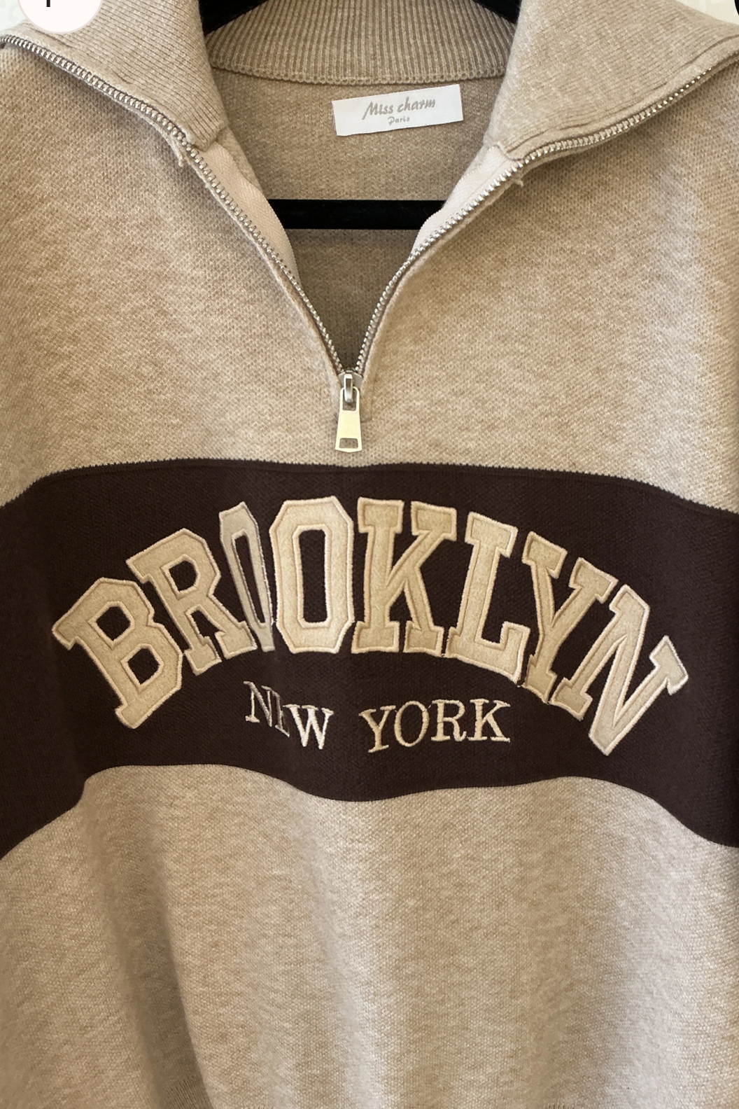 Viskose Baumwolle Zipper Pullover