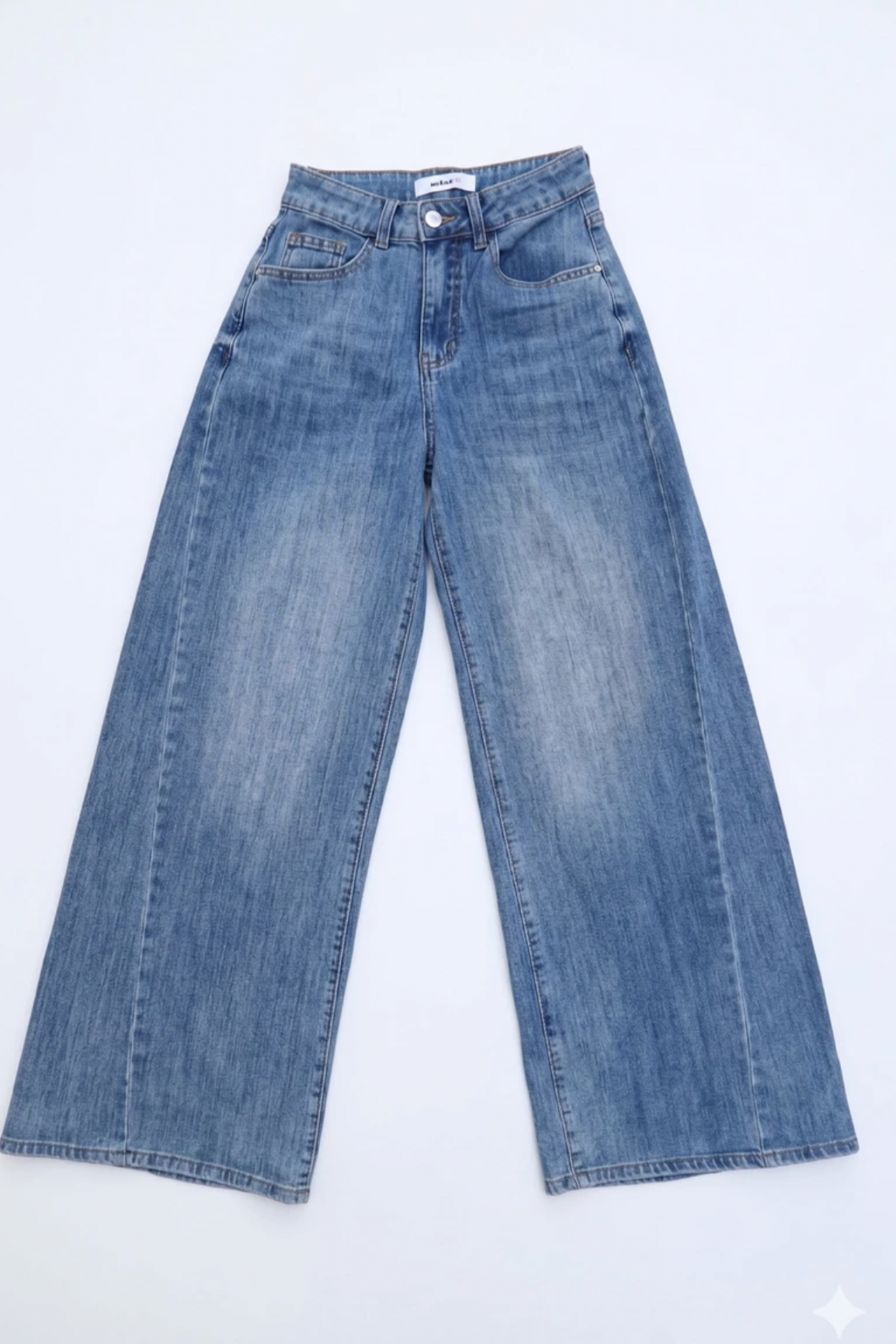 Wide leg high jeans