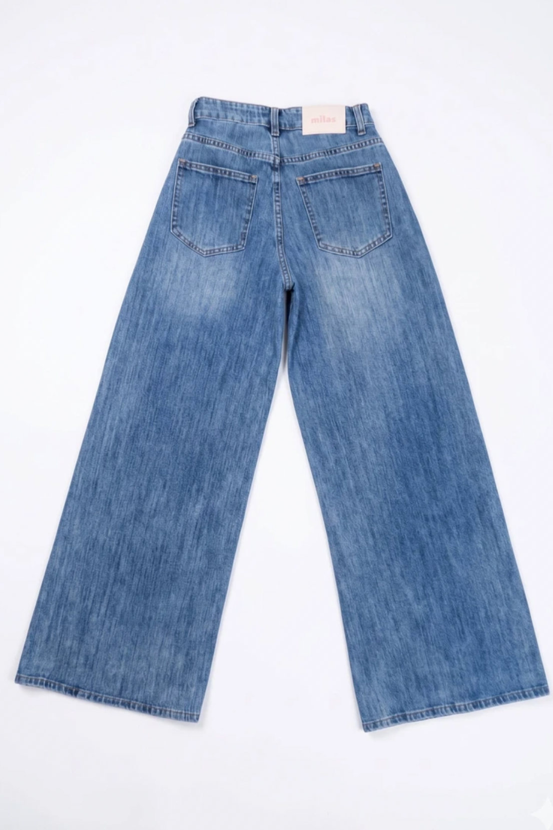 Wide leg high jeans