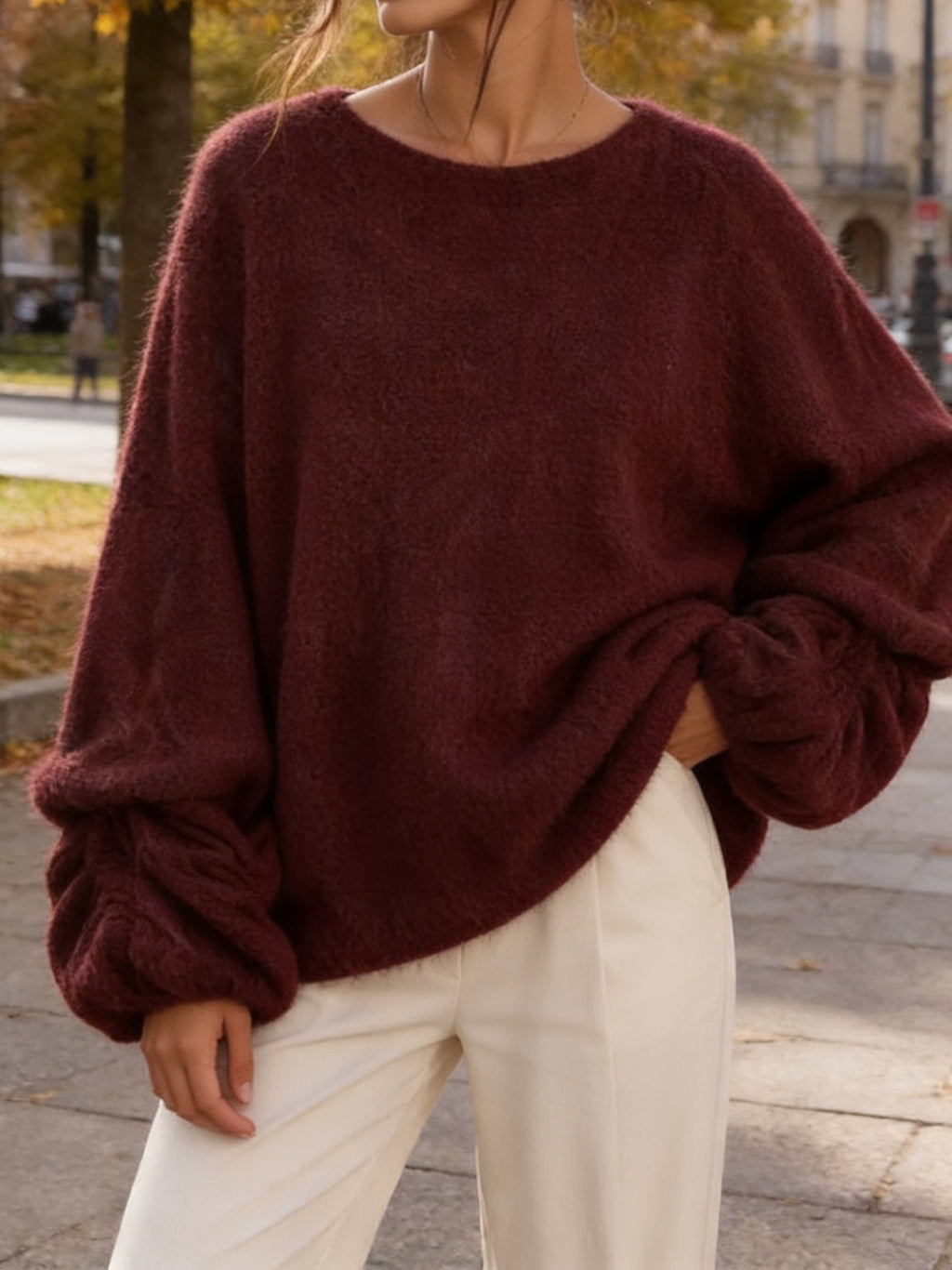 Pullover „Adelina“ Burgunder