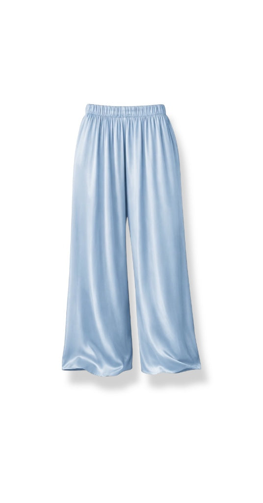 Viskose Hose „Jade“ blau