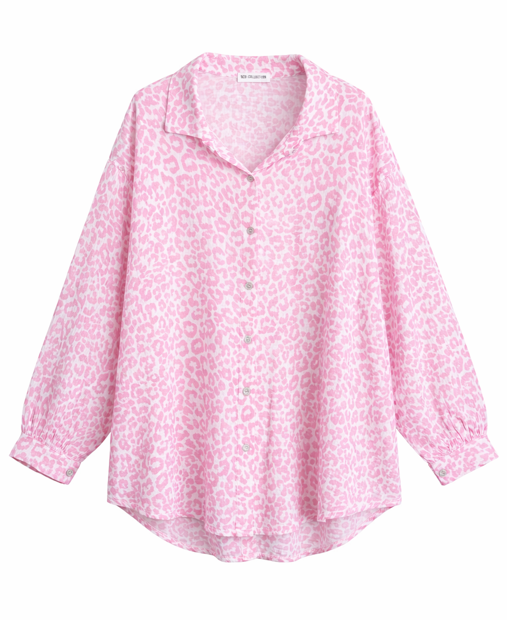 Musselin Hemd Leo rosa