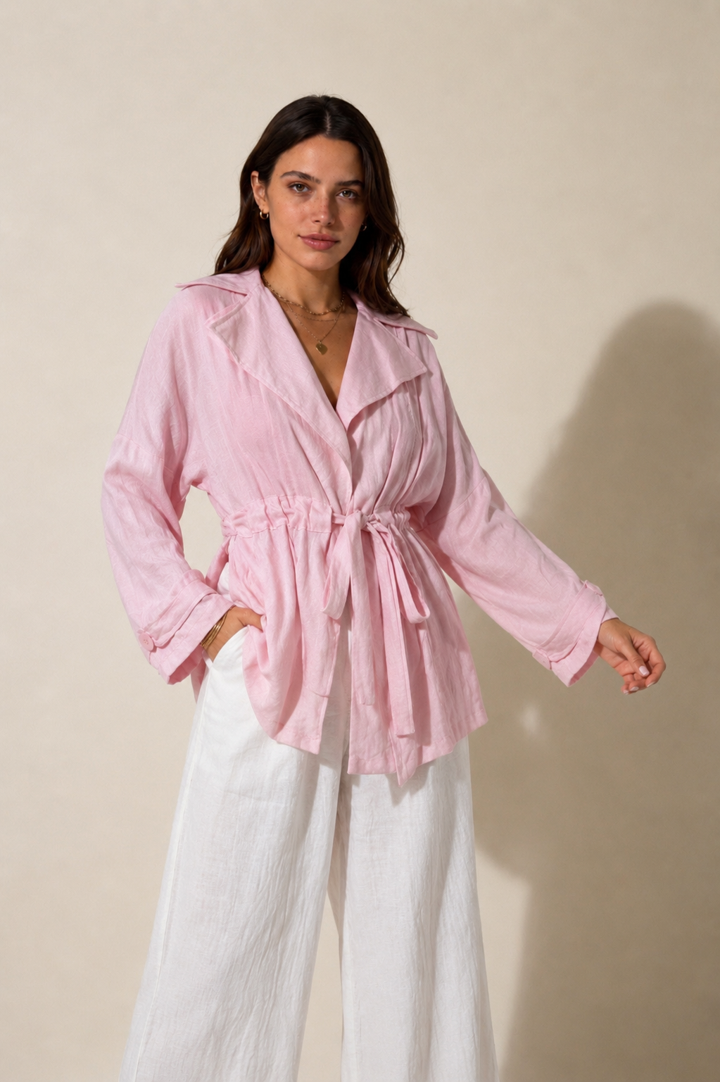 Sommer Trenchcoat rosa
