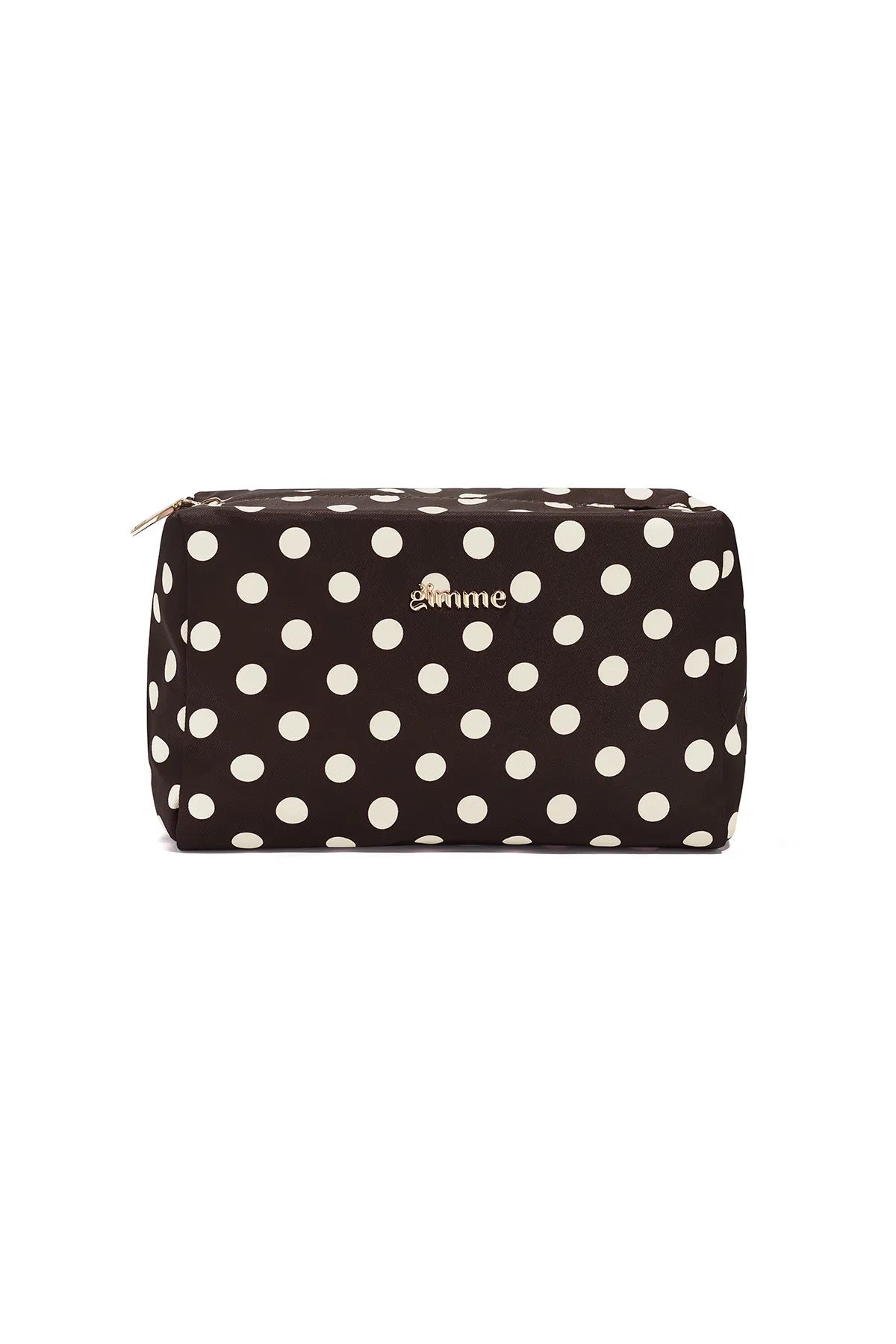 Kosmetiktasche Polka Dots braun