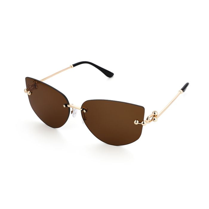 Sonnenbrille Gold braun – Ansicht 2