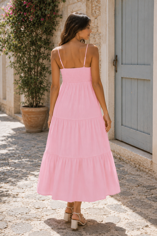 Baumwollkleid rosa